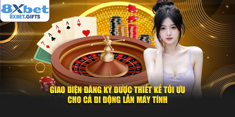 Giao diện đăng ký được thiết kế tối ưu cho cả di động lẫn máy tính